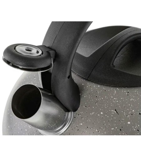 Чайник со свистком Hitt Grey marble 3л H01034
