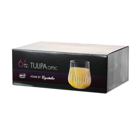 Набор стаканов для виски Cristalex Тулипа 350мл 6шт 25300/36/350