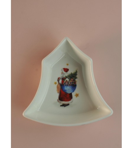 Блюдо глубокое Новый год 11*11*3,5см 305-195