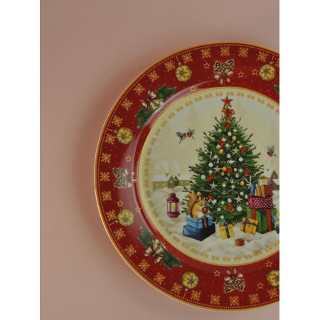 Тарелка обеденная Елка 27см 85-1705