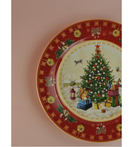 Тарелка обеденная Елка 27см 85-1705