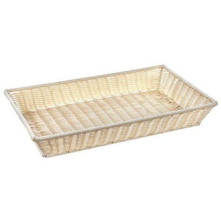 Корзинка прямоугольная бежевая 52,5х32,5х8см