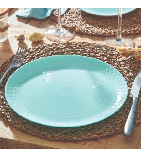 Тарелка обеденная Pampille turqoise d25см Q4649