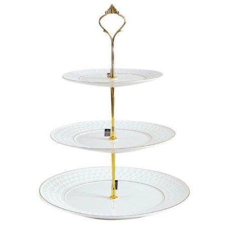 Ваза 3-х ярусная Снежная королева 16,5/20/24,4см круглая