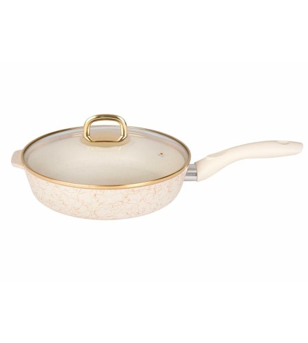 Сковорода Kukmara Грация белый/золотой 28см сгбз281а