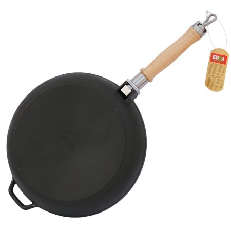Сковорода чугунная d26см со съемной ручкой