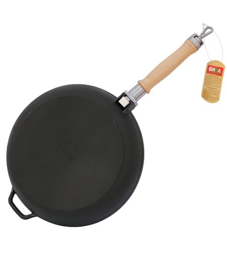 Сковорода чугунная d26см со съемной ручкой