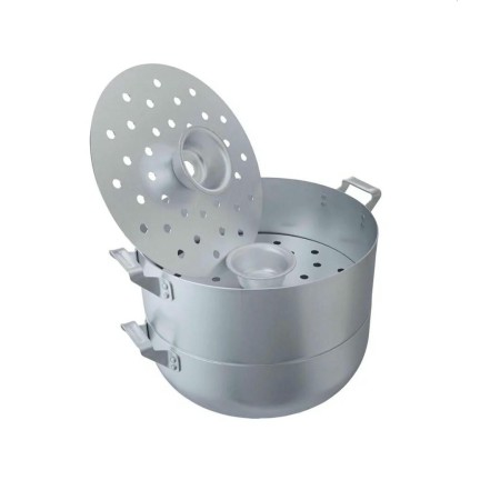 Манты-казан алюминиевый 15л, 4 диска МШ-018