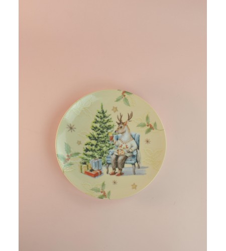 Тарелка Универсал Рождественский вечер 240мм 3С1899Ф34
