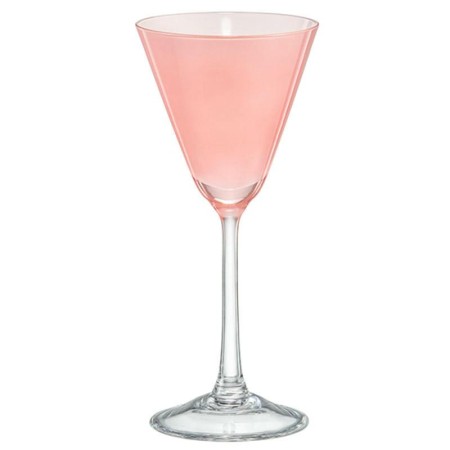 Набор бокалов для мартини Bohemia Пралине 90мл 4шт розовый 40916/90/D5250