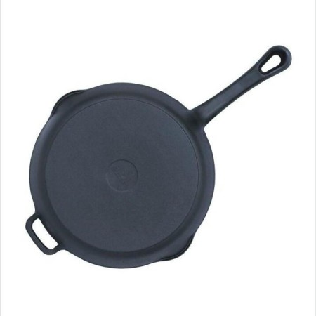 Сковорода-гриль чугунная d280мм литая ручка