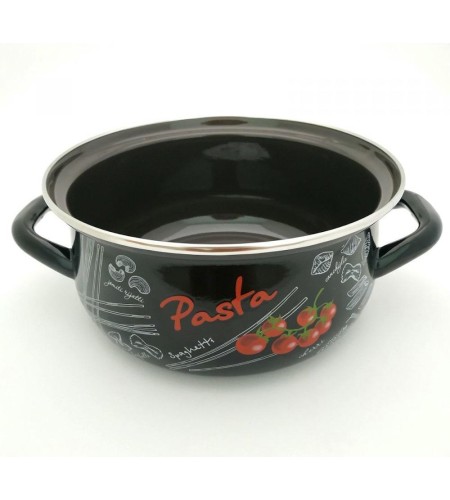 Набор Болоньезе-1-Экстрасферические кастрюли 2л+3л+4л черный