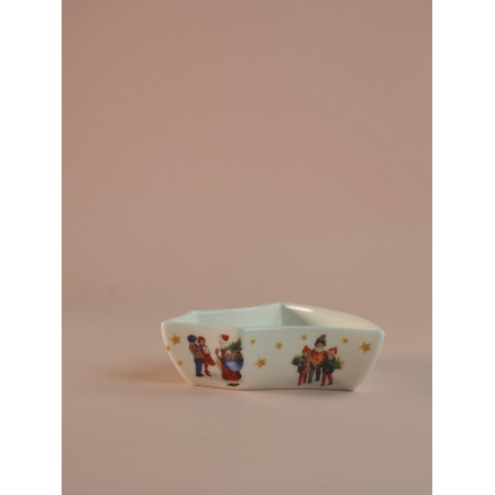 Блюдо глубокое Новый год 11*11*3,5см 305-195