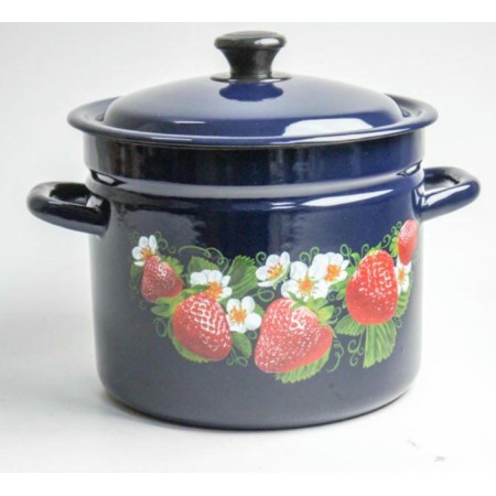 Кастрюля цилиндрическая 8л цил.борт.бостон/синяя 6 41815-203/6