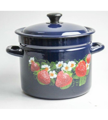 Кастрюля цилиндрическая 8л цил.борт.бостон/синяя 6 41815-203/6