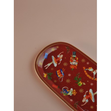 Блюдо овальное Коралл Щелкунчик и мышиный король 33*15см B1194-A07055