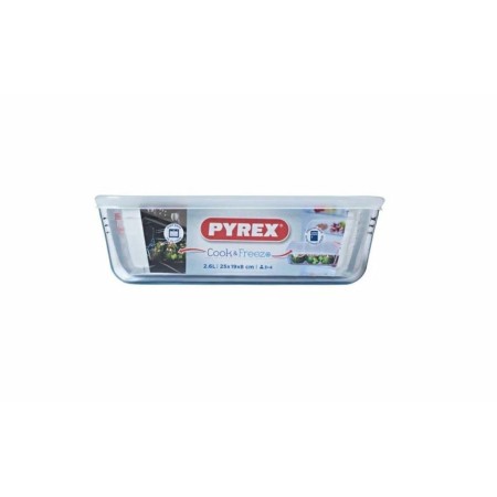 Блюдо Pyrex Cook Freez 2,6л 25х19х8см с крышкой 243P000