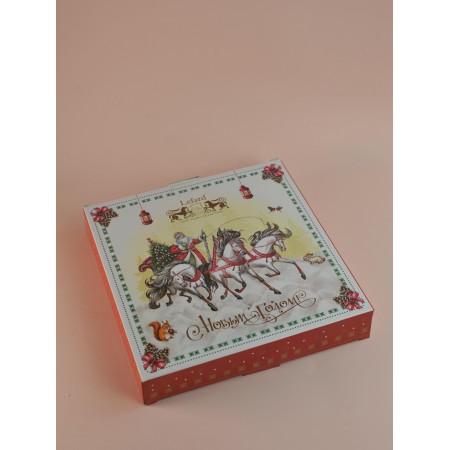 Блюдо Lefard Тройка квадратное 25*4,2см красное 85-1733