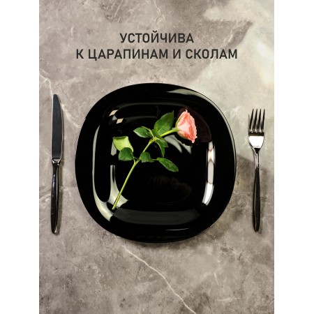 Тарелка обеденная Luminarc Carine 27см черная