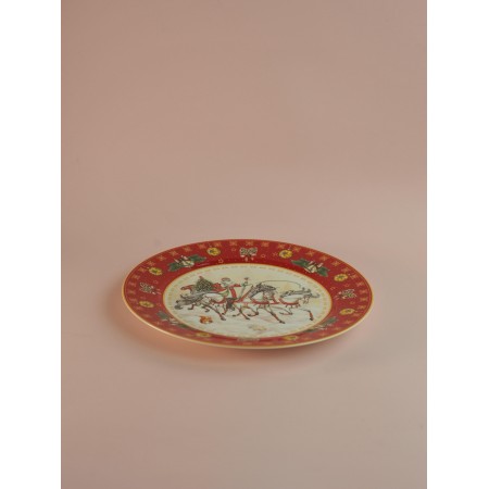 Тарелка обеденная Lefard Тройка 27см красная 85-1709