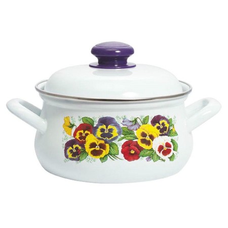 Кастрюля эмалированная грушевидная 3л