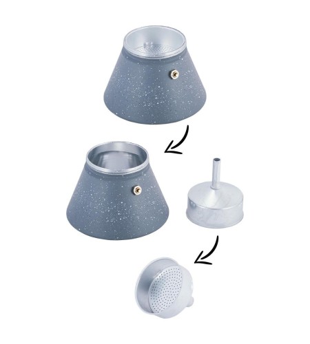 Кофеварка гейзерная Kamille 450мл 2518GR