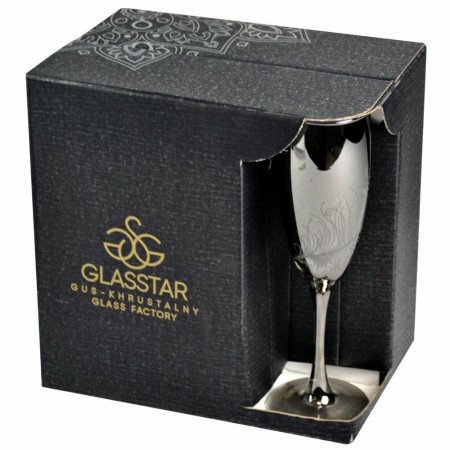 Набор бокалов Графит Перо 170мл 6шт. GD54_1687_3