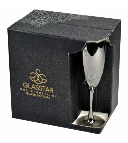 Набор бокалов Графит Перо 170мл 6шт. GD54_1687_3