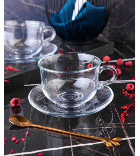 Чашка с блюдцем Pasabahce Ташкент 290мл 6 персон 96806B