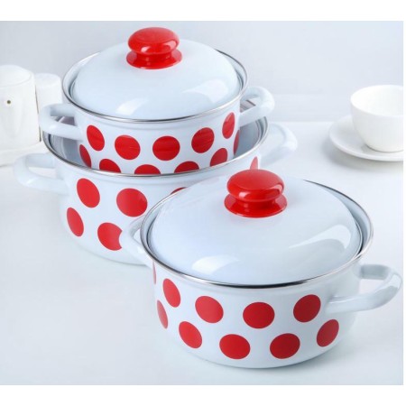 Набор кастрюль Татьяна №124-4 1,5л, 2л, 3л