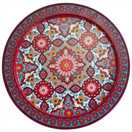 Поднос Времена года d379мм розовый Ц-379х-01955