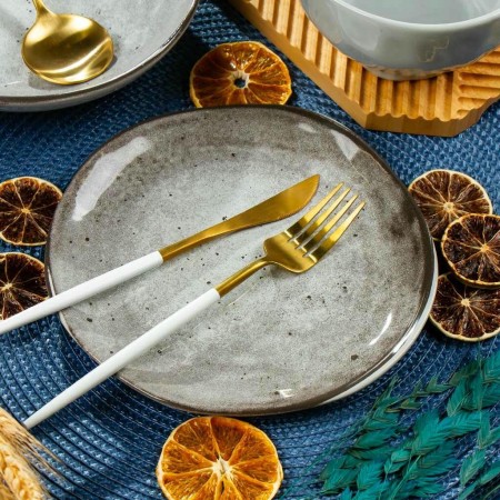 Тарелка десертная Stone 20см серый DMD042