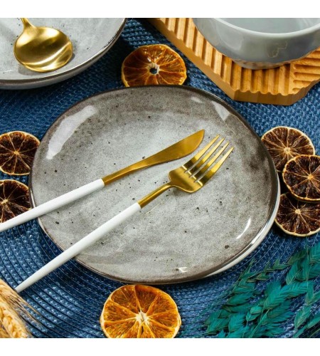 Тарелка десертная Stone 20см серый DMD042