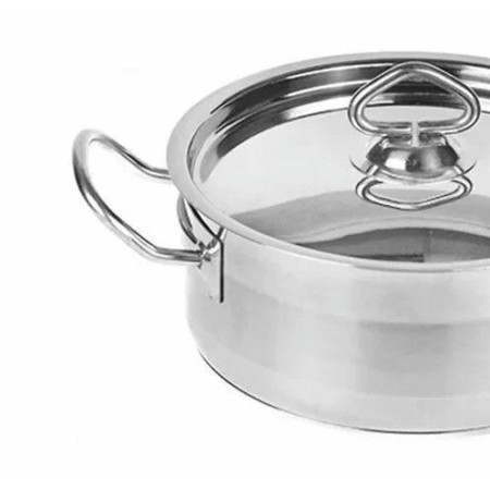 Кастрюля 3л нерж.двойное дно d=215