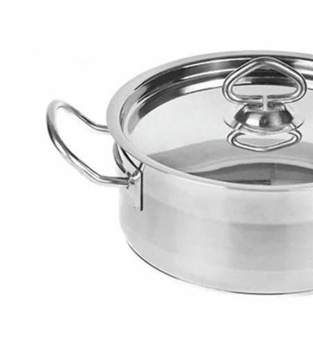 Кастрюля 3л нерж.двойное дно d=215