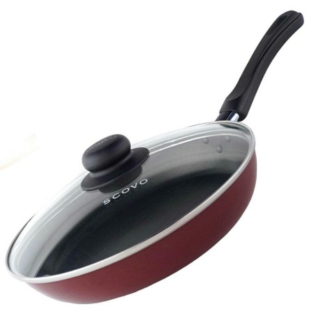 Сковорода Scovo Expert d24см со стеклянной крышкой