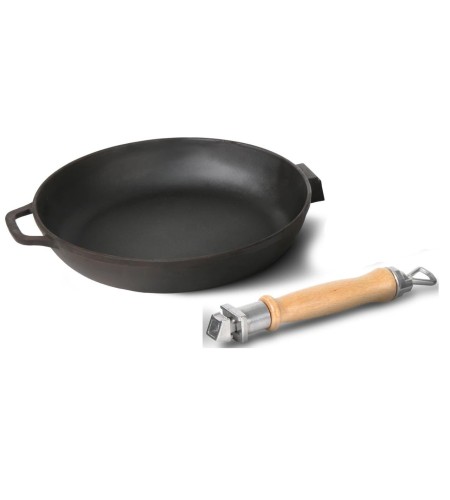 Сковорода чугунная d26см со съемной ручкой