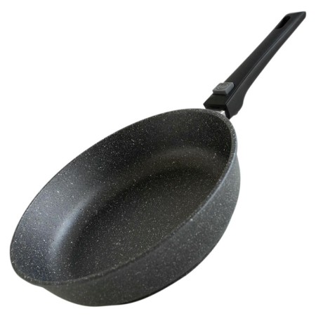 Сковорода со съемной ручкой VARI Классическая каменная серая 22см KKLGRBK30222