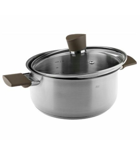 Кастрюля Hitt Sahara Dune 3л 20x9,5см стеклянная крышка HS-DC20