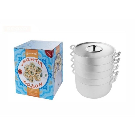 Манты-казан алюминиевый 6л, 4 сетки МТ-112