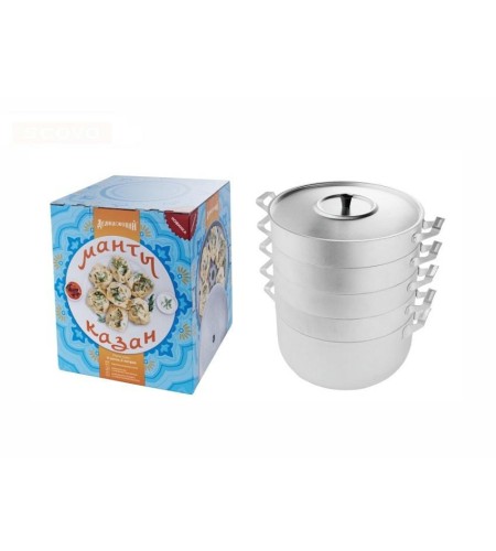 Манты-казан алюминиевый 6л, 4 сетки МТ-112