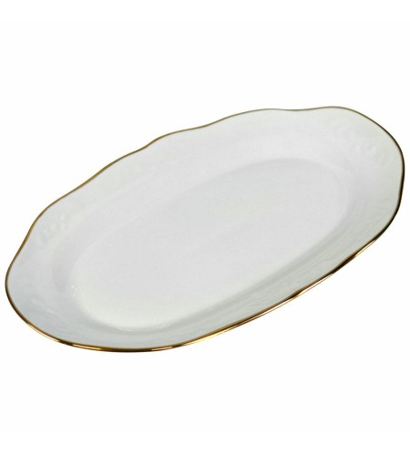 Блюдо для хлеба Надежда Без деколи 270мм ф.548 7С1915Ф34