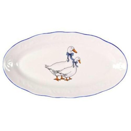 Селедочница Надежда Гуси 250мм ф.548 9С1656/1Ф34