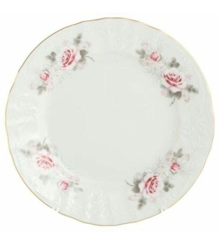 Набор тарелок Роза серая 17см 6шт.