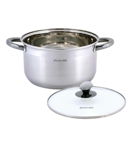 Кастрюля Kamille 5л с крышкой 4924