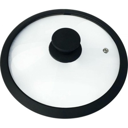 Крышка стеклянная Mallony Cappello 22см силиконовые ободок и ручка