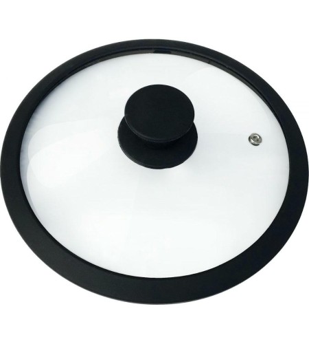 Крышка стеклянная Mallony Cappello 22см силиконовые ободок и ручка