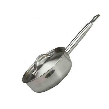 Сотейник Luxstahl 1,2л.с ручкой нержавеющая сталь тройное дно кт1739