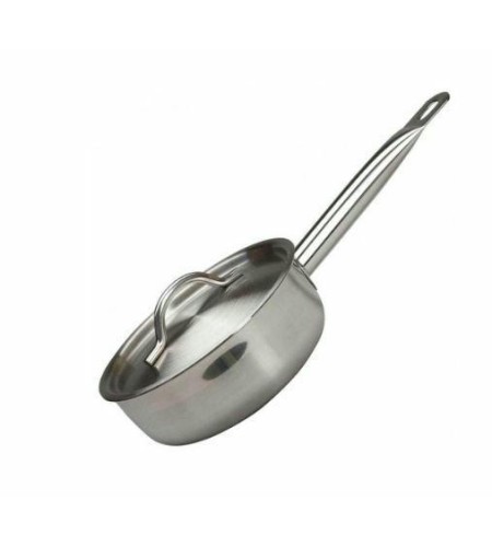 Сотейник Luxstahl 1,2л.с ручкой нержавеющая сталь тройное дно кт1739