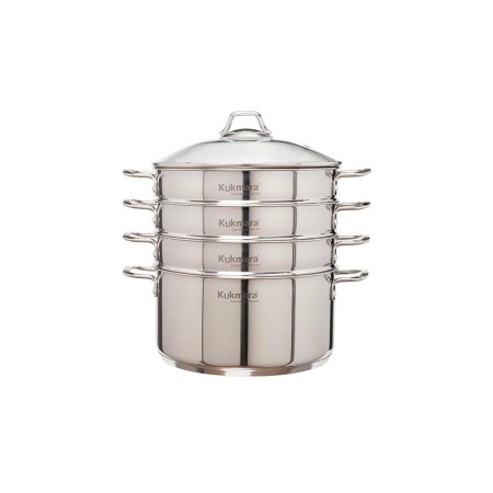 Мантоварка 3в1 Kukmara 7л d28см 3-секционная с кастрюлей 7л STM702803G